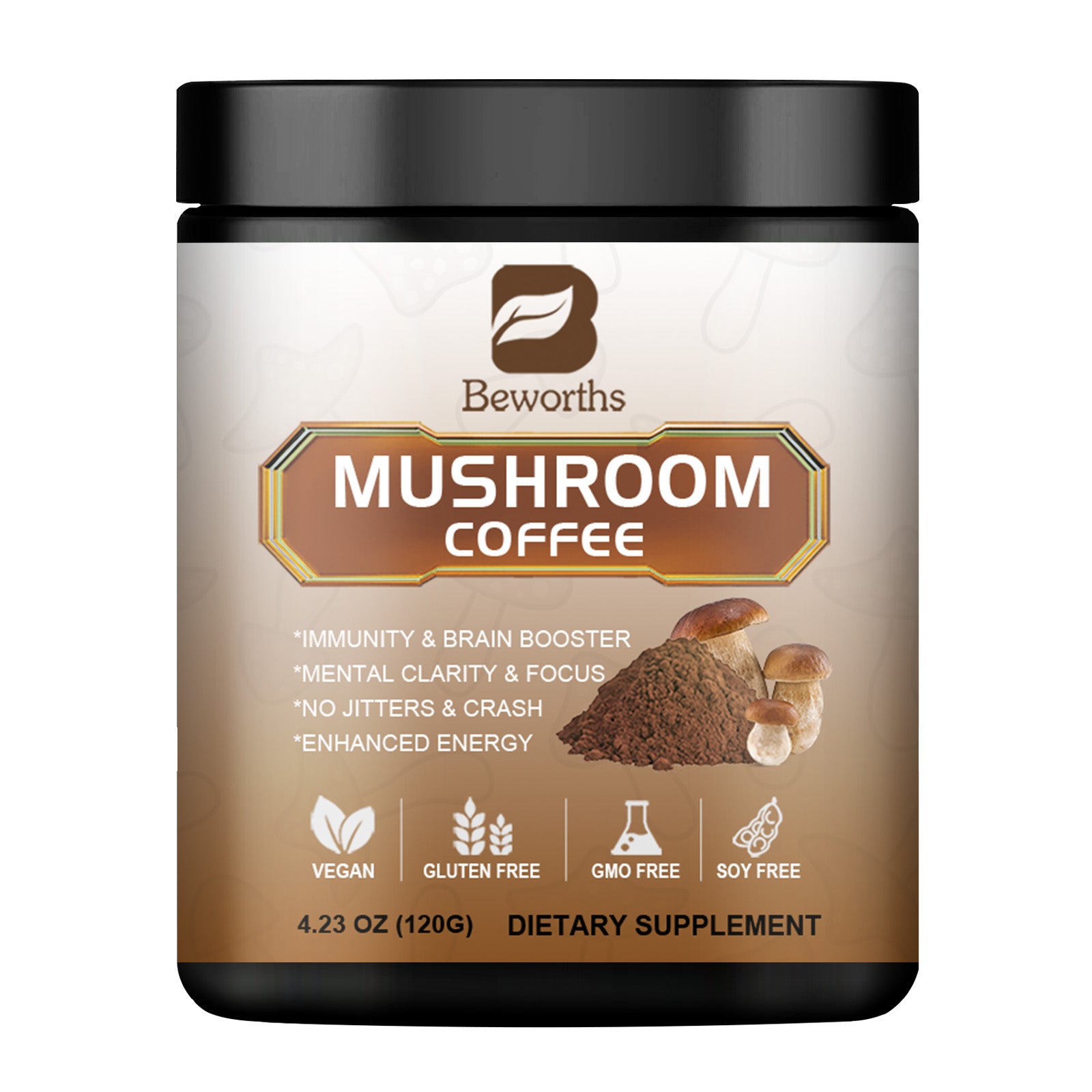 Organic Mushroom Coffee  Lion's Mane & Chaga Coffee - Yonder